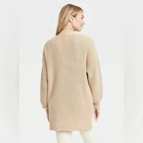Universal Thread Women’s Open-front Cozy Knit Cardigan Color Tan Various Sizes - Picture 2 of 15